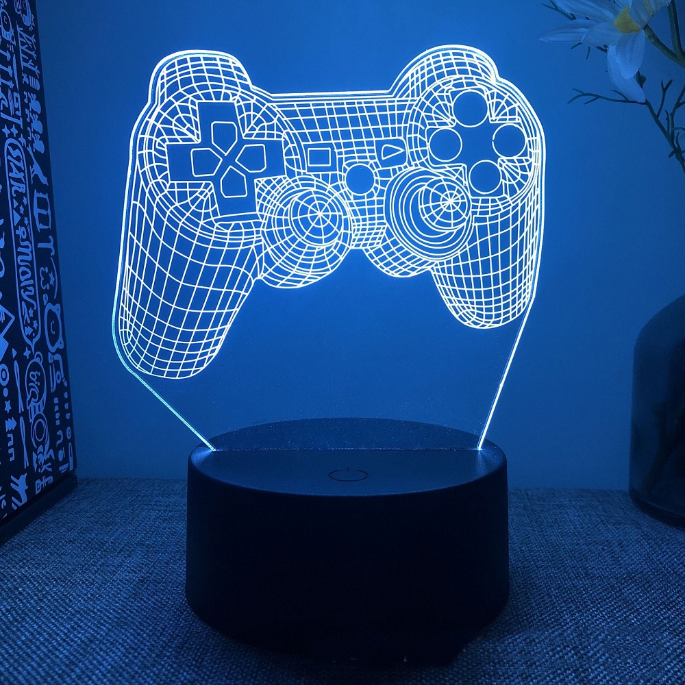 Gaming Console Icon - Lampada da notte 3D Illusion Sala