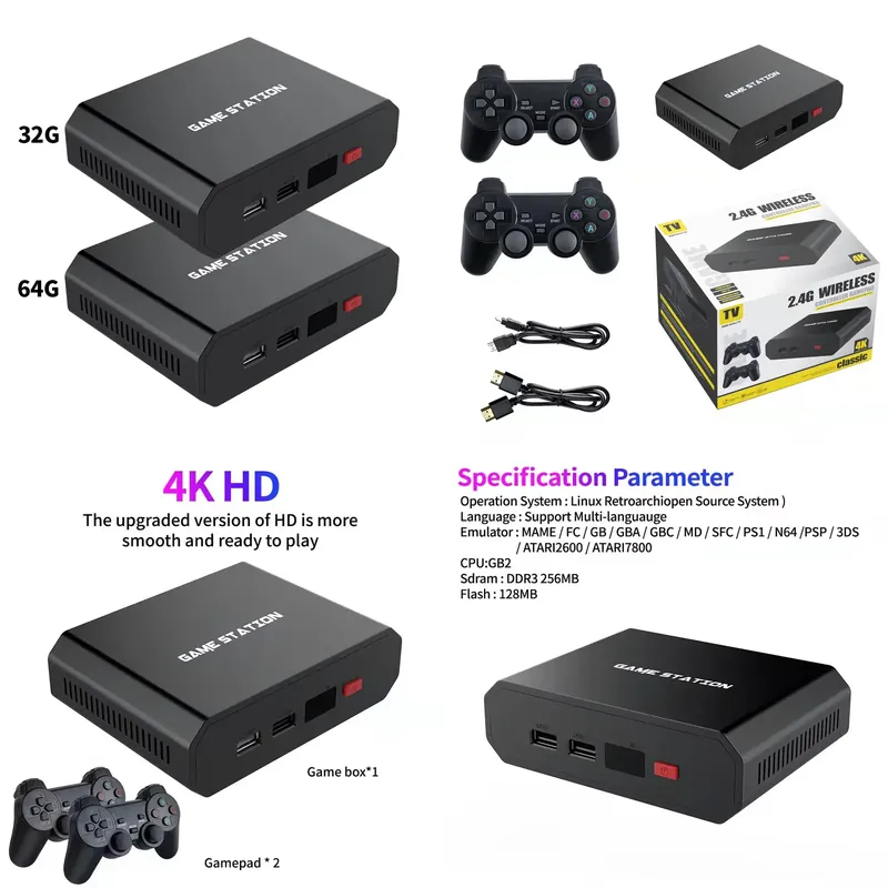 Gaming Console And - Console di Gioco M8plus HD con