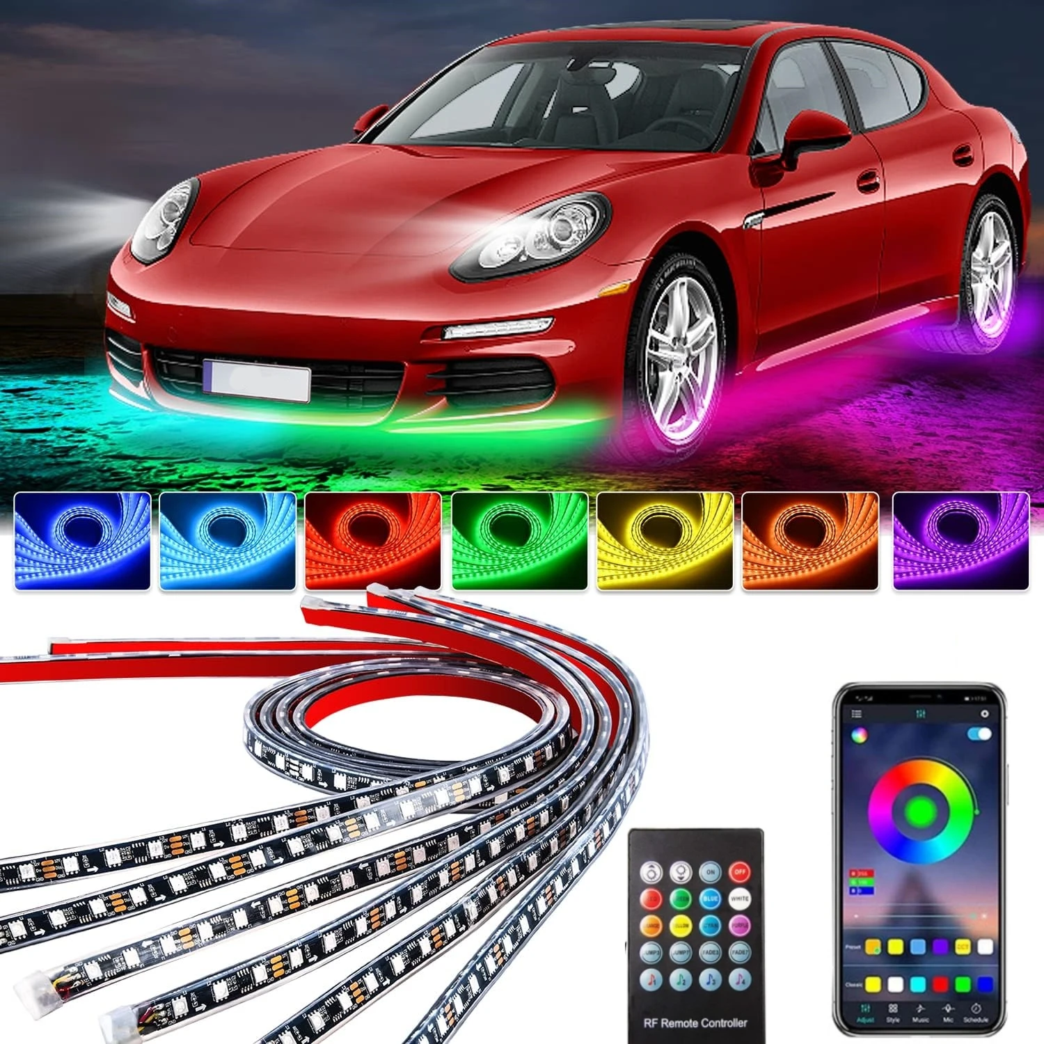 Led Gaming Light Strip - Auto Underglow Neon Light flessibile LED