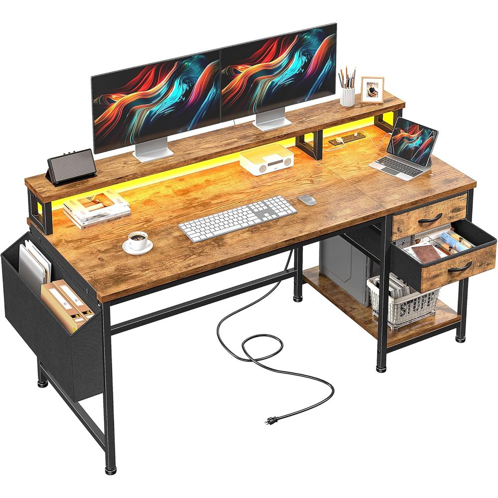 Led Gaming Light Strip - Scrivania da Gaming Compatta 48 con