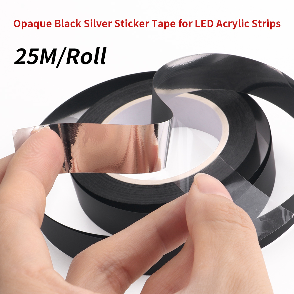 Led Gaming Light Strip - 25 M/Rotolo Nastro Adesivo Nero Opaco