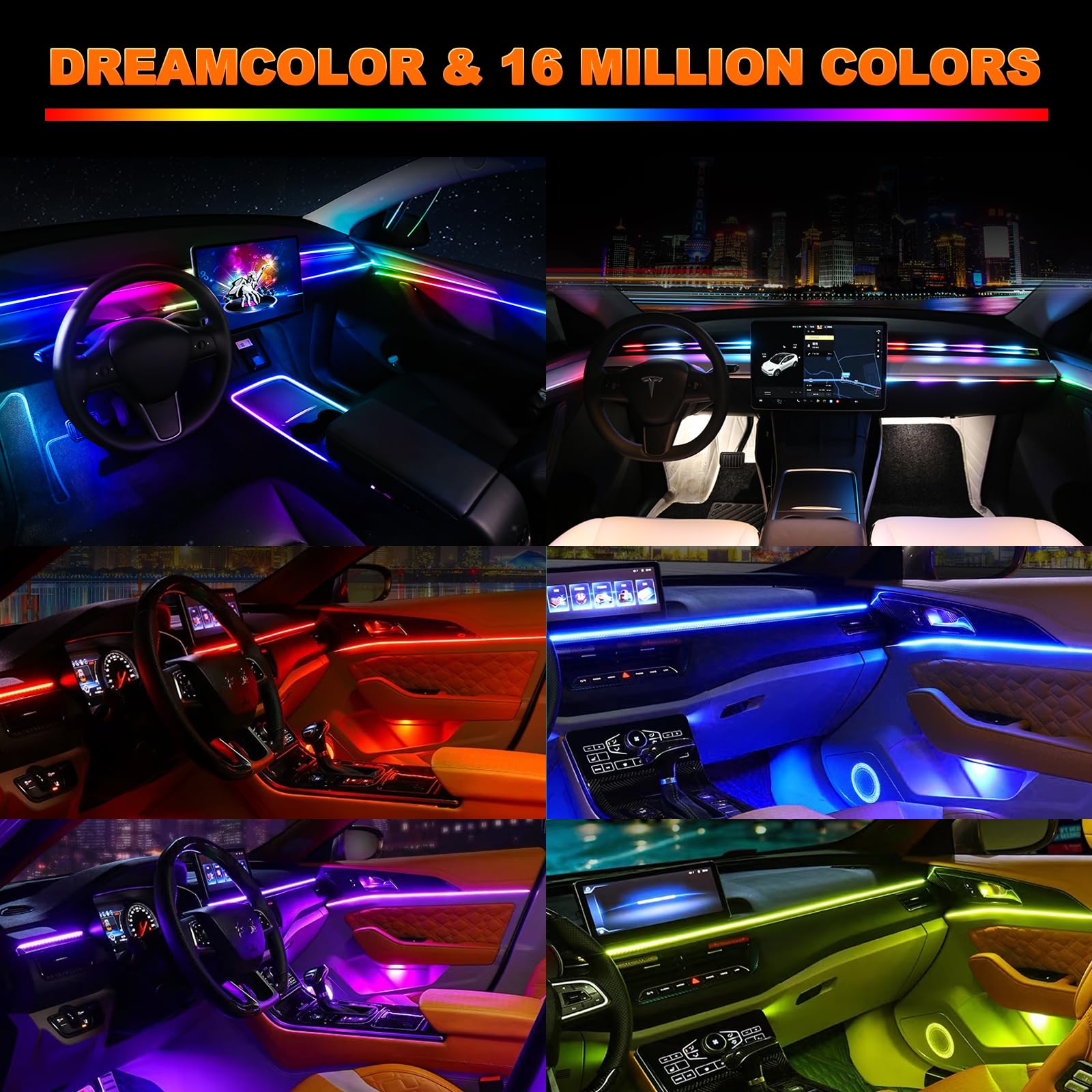 2 in1 Dynamic Neon Car Ambient - Led Gaming Light Strip recensione e prezzo