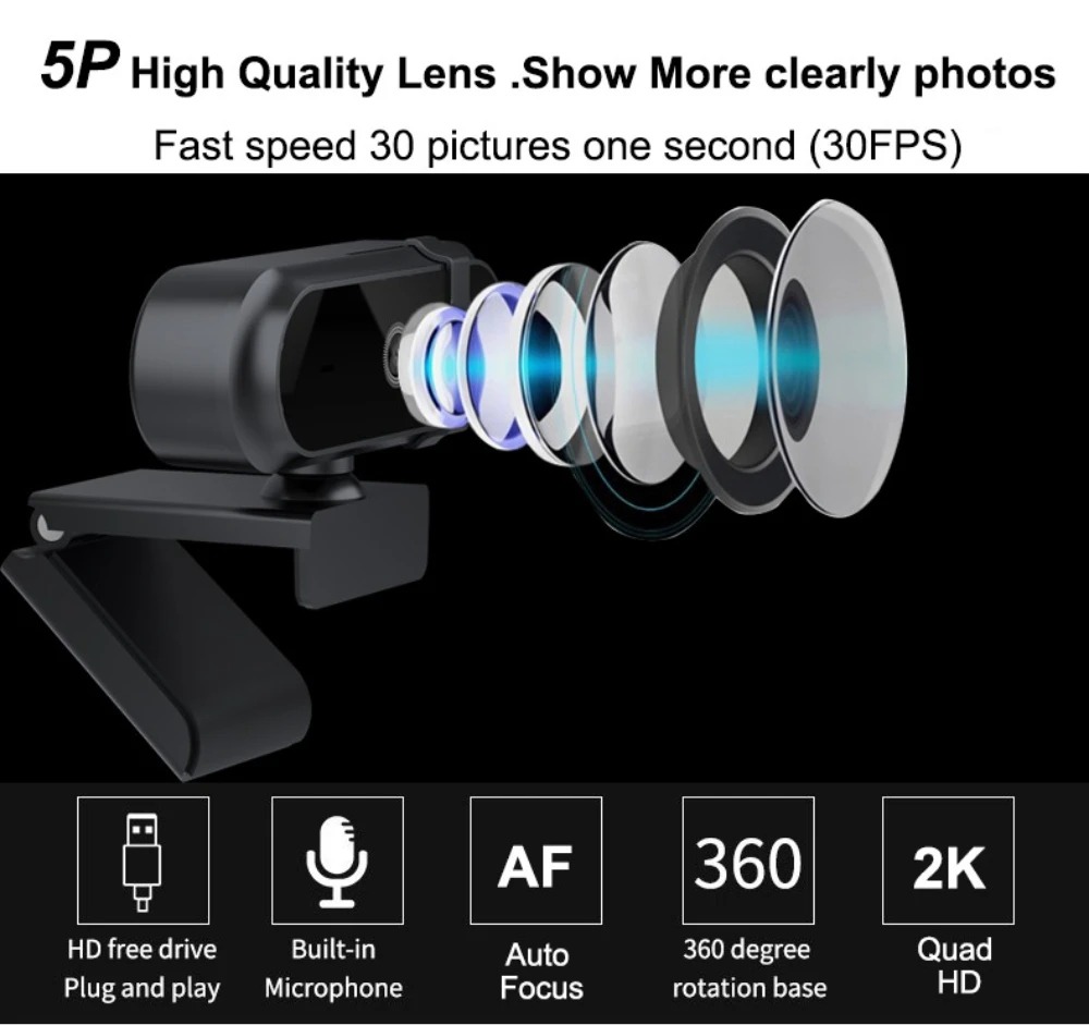 4K 2K Autofoucs Webcam 30fps M - Gaming Console Youtube recensione e prezzo