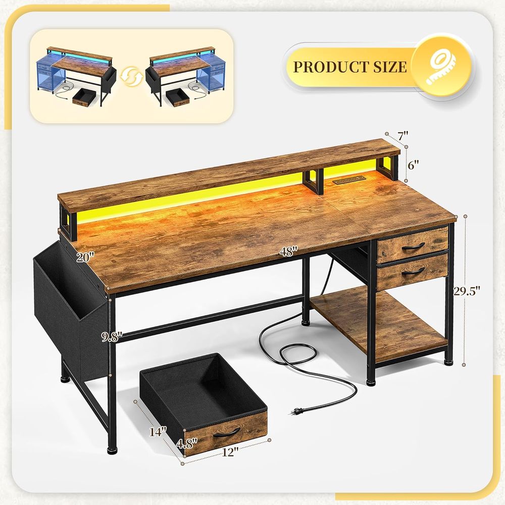Scrivania da Gaming Compatta 4 - Led Gaming Light Strip recensione e prezzo