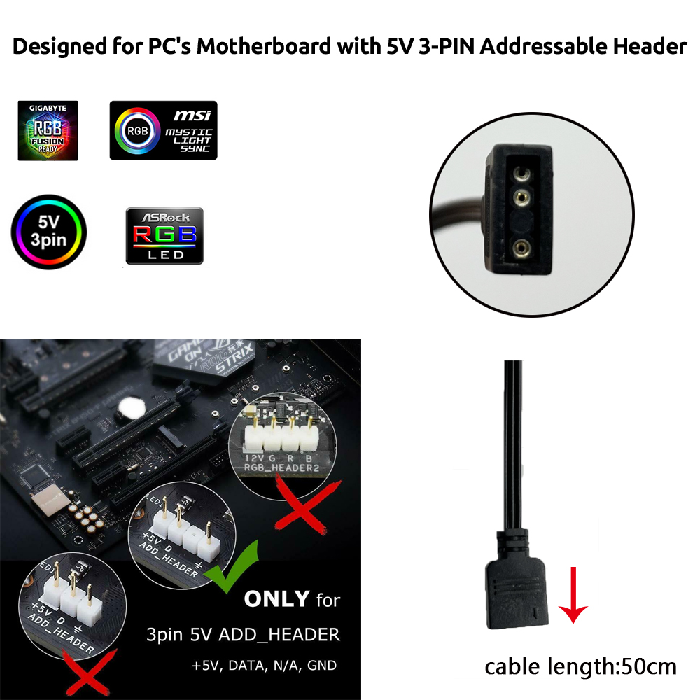 Striscia LED RGB 5V ARGB 3Pin  - Led Gaming Light Strip recensione e prezzo