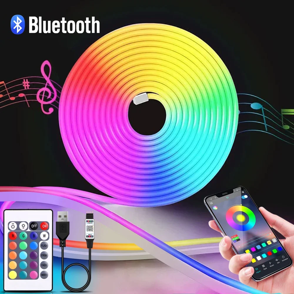 1-5m RGB LED Neon Strip Light  - Led Gaming Light Strip recensione e prezzo
