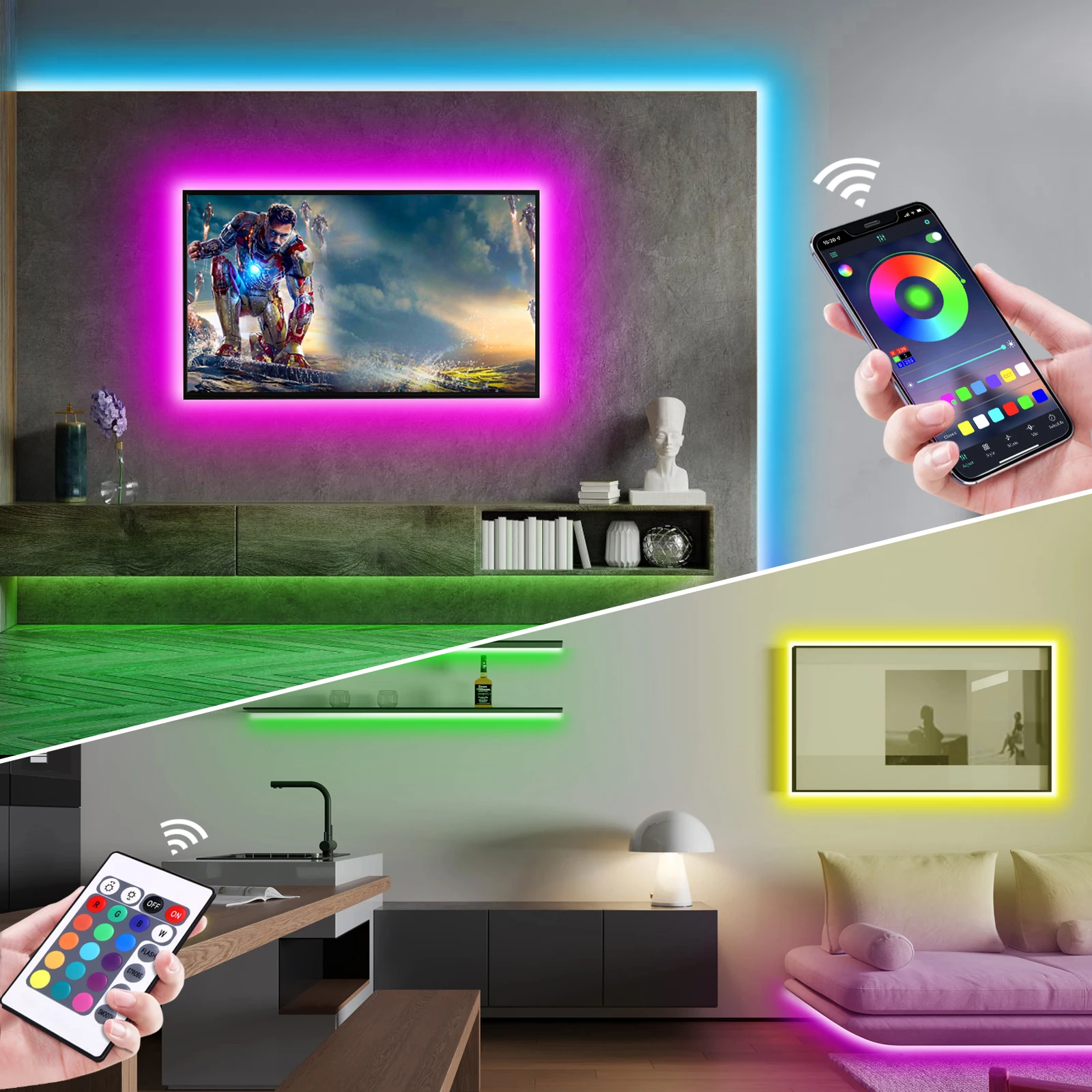 1-5m RGB LED Neon Strip Light  - Led Gaming Light Strip recensione e prezzo